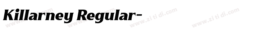 Killarney Regular字体转换
